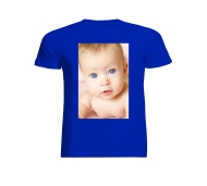 T-Shirt dziecięcy bawełniany niebieski