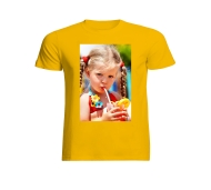 T-Shirt dziecięcy bawełniany żółty
