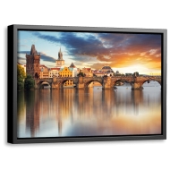 Zdjcie na ptnie 20x30 cm w czarnej ramie Floating frame