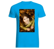 T-Shirt baweniany niebieski