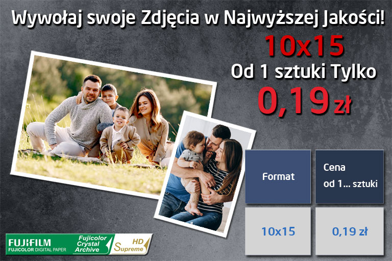 Wywoywanie Zdj Najtaniej! Odbitki 10x15 od 1 sztuki Tylko 0,19 z