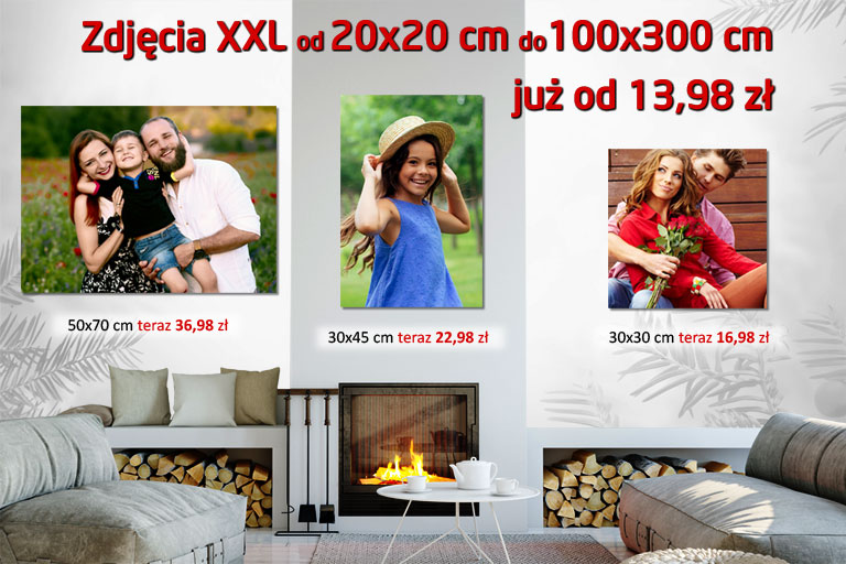 FotoPlakaty XXL od 20x20cm do 100x300cm ju od 13,98 z do -70% taniej!